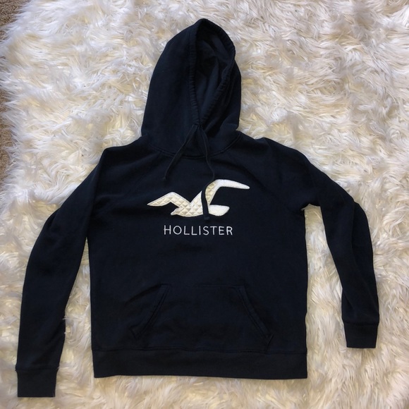 Dark Blue Hollister Hoodie Size Small - Picture 2 of 6